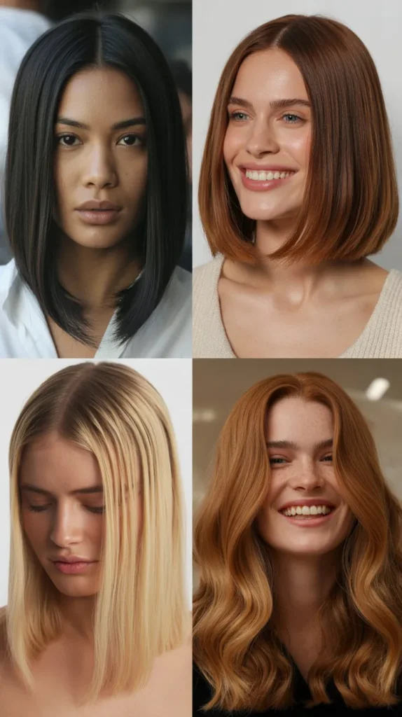The Sleek Middle Part