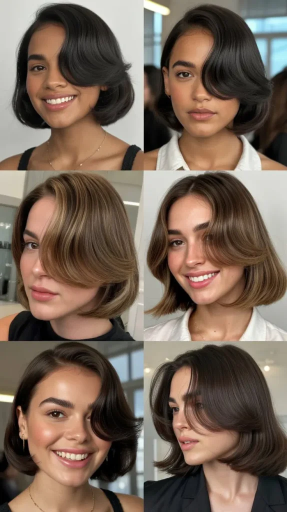 The Sleek Side Part Blowout Look