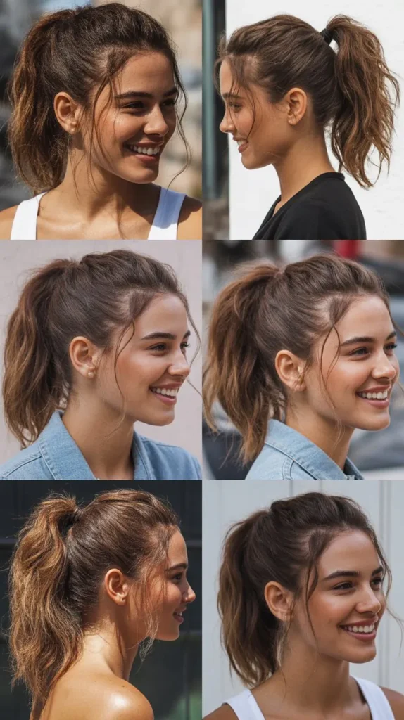  Messy Textured Ponytail