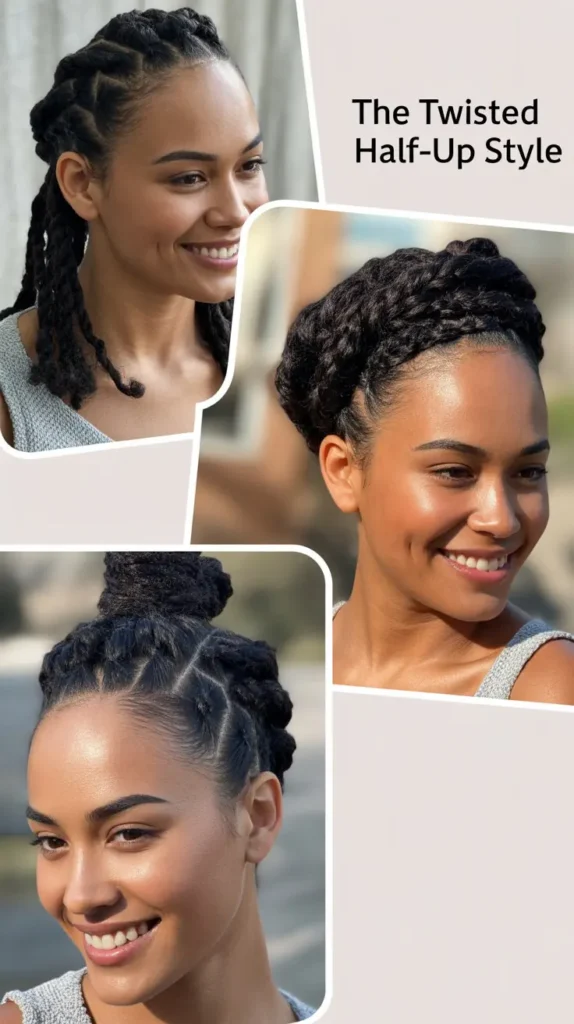 The Twisted Half-Up Style