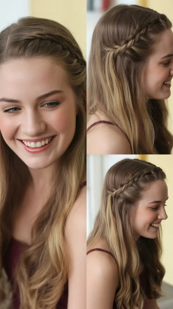Half Up Side Braid