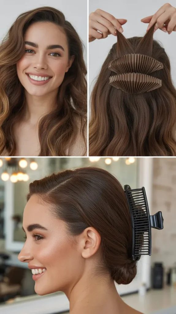 The Claw Clip Accordion Fold Style