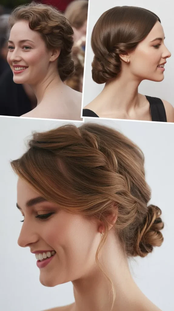 Elegant Side Swept Updo