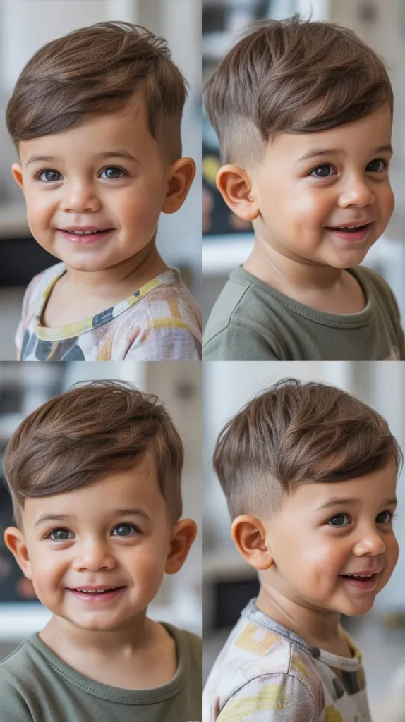 Long Toddler Hair with Tapered Neckline