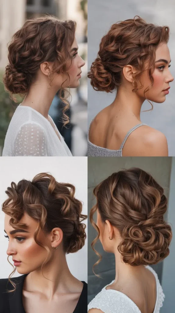 Curly Side Bun