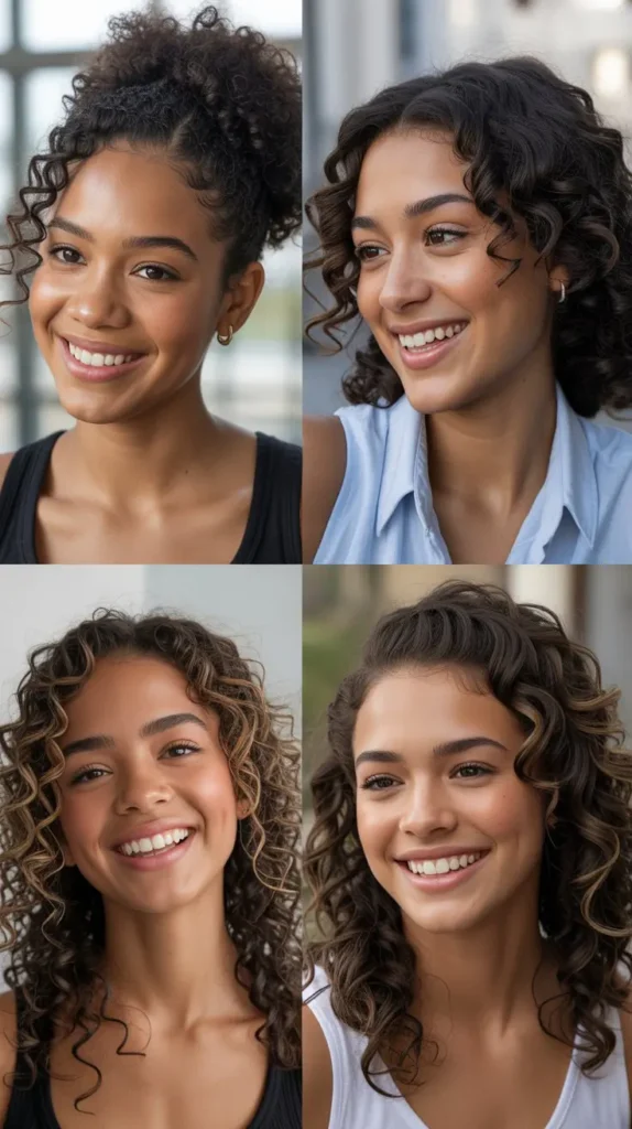 Classic Half Up Curls