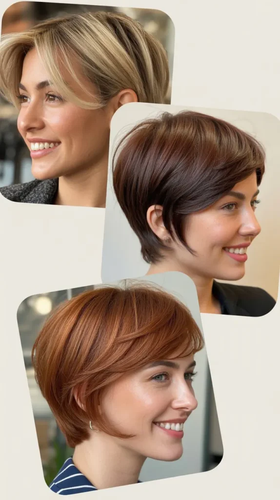 Sleek Long-Front Pixie Wedge