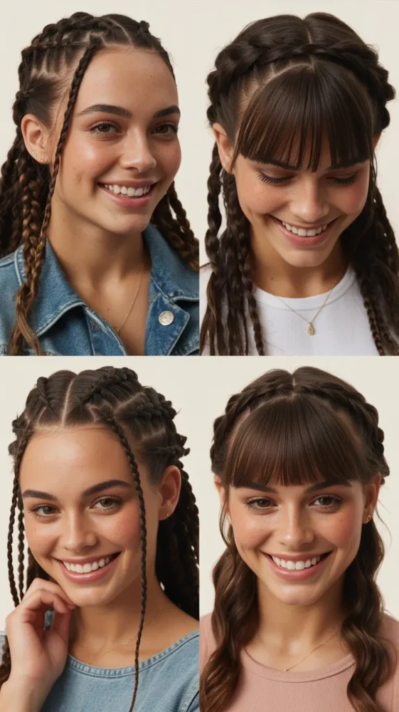 Braided Bang Style