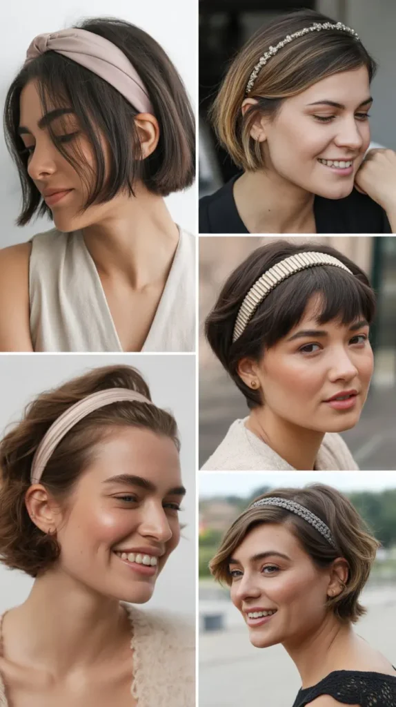 Short Hair with Headband