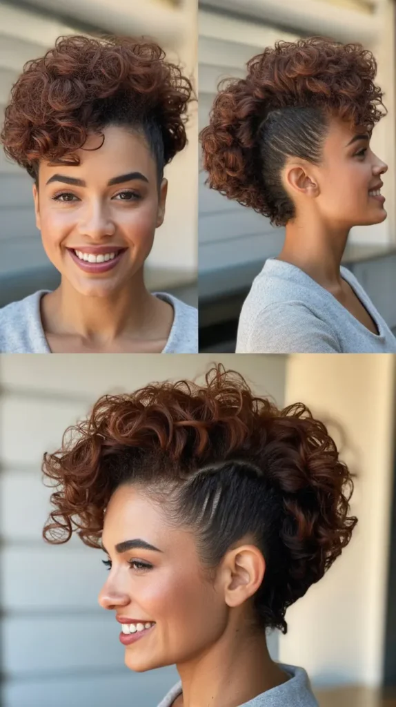 Curly Faux Hawk