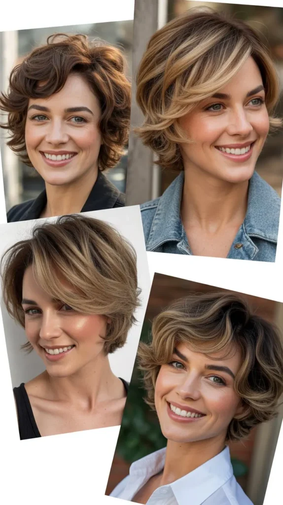 Layered Short Hair with Volume