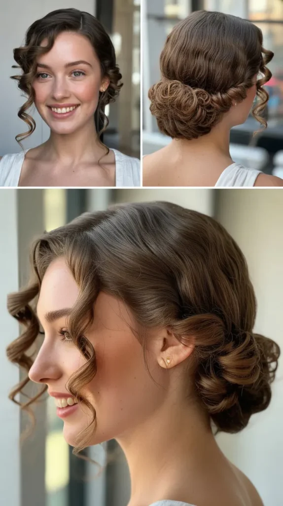 Gibson Tuck with Spiral Curls