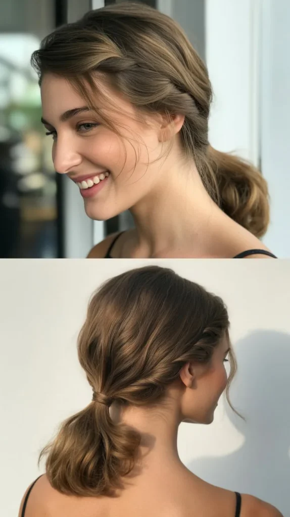  Twisted Side Ponytail