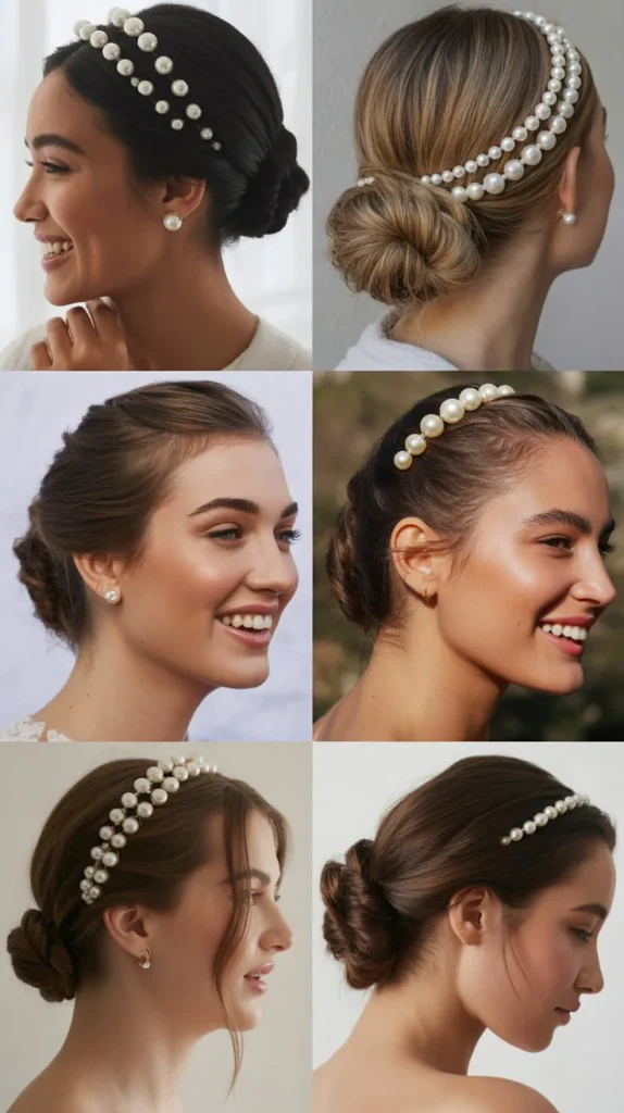 Pearl-Adorned Updo