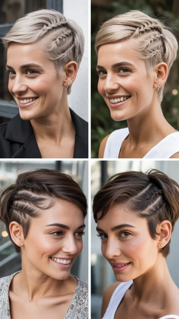 Side Braided Pixie