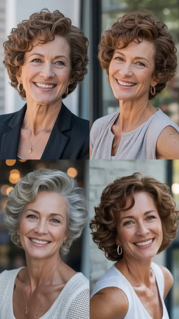  Curly Wedge Short Hair