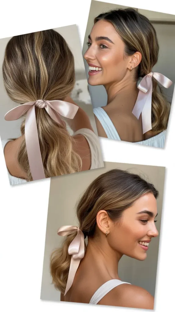 Ribbon-Wrapped Ponytail