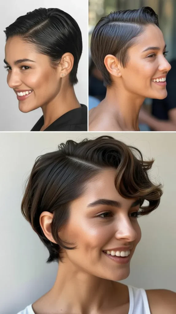 Slicked Back Pixie