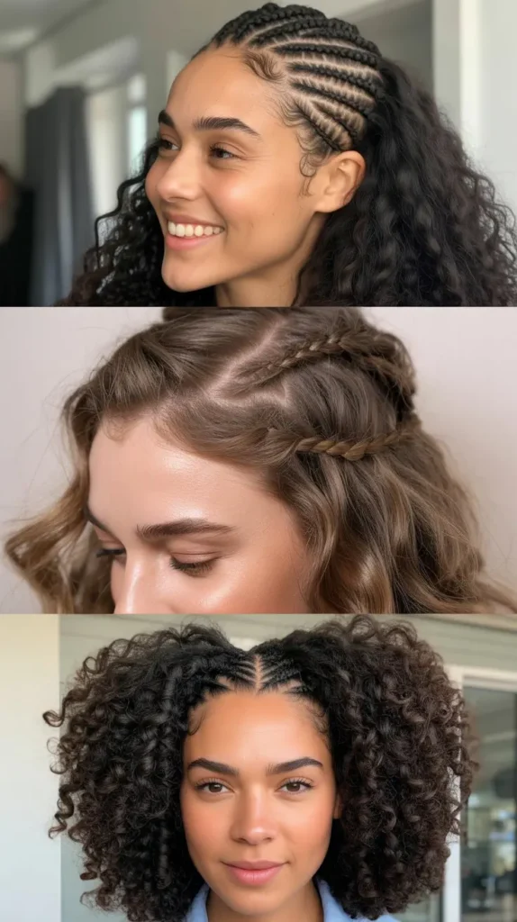 Half-Up Braided Crown