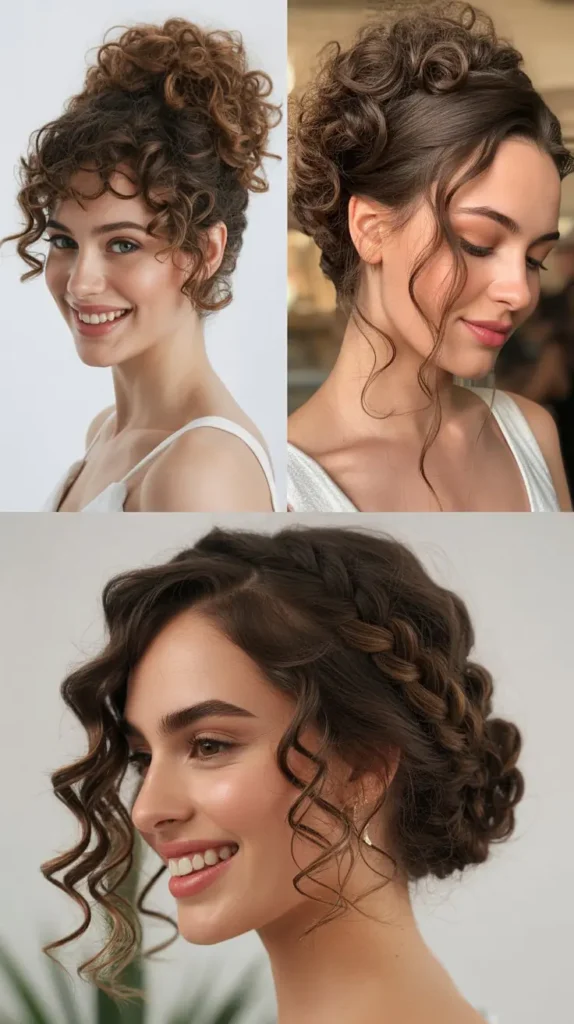 Glamorous Curly Updo
