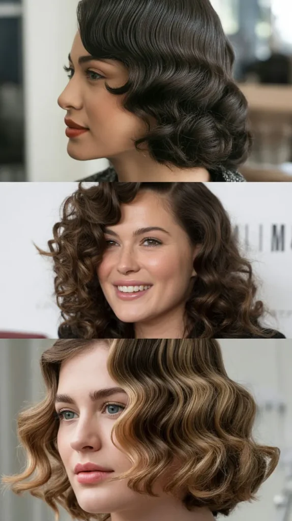  Side-Swept Finger Waves