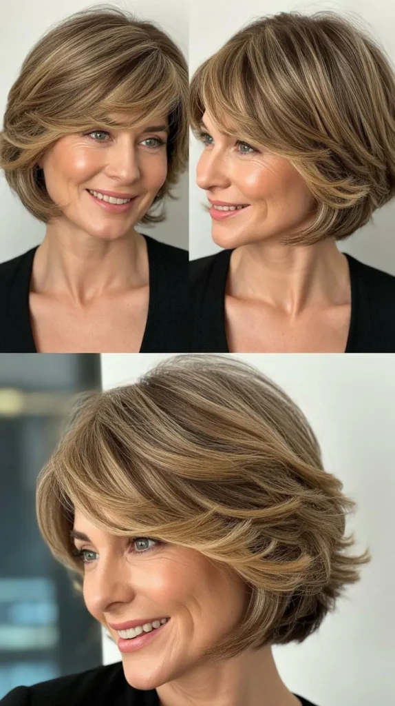 Chic Layered Wedge Bob