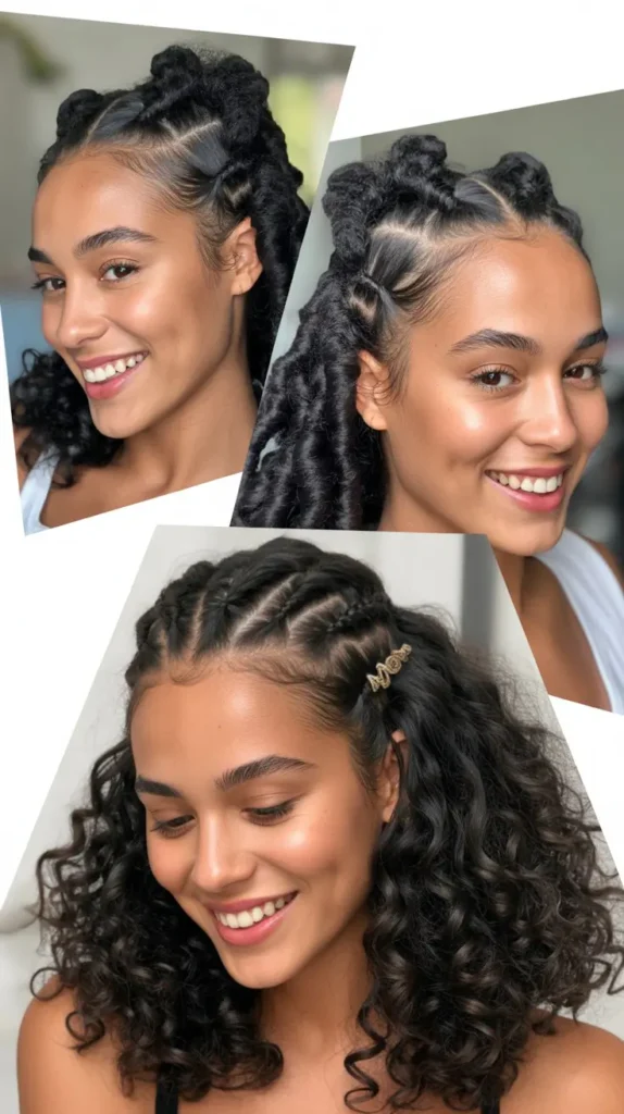 Double Twisted Half-Up