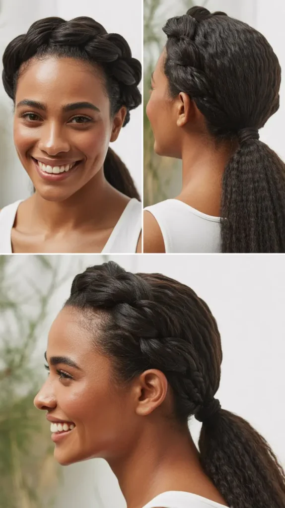 Twisted Crown Ponytail