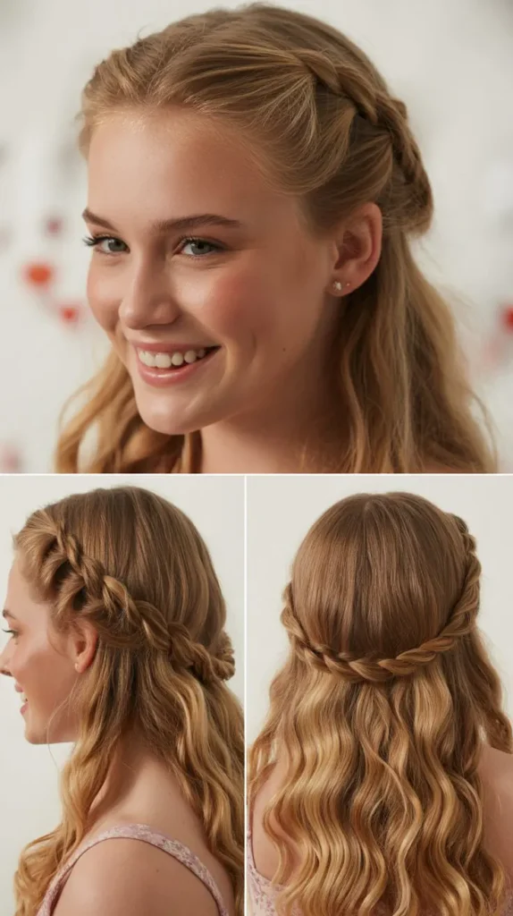 Twisted Crown Half-Up