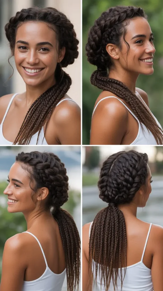 Voluminous Braided Ponytail