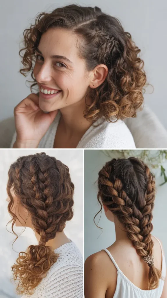 Curly Side Braid