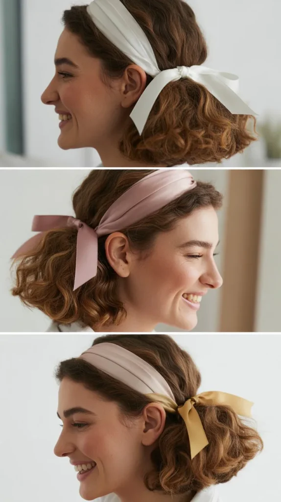 Voluminous Half-Up with Ribbon Details