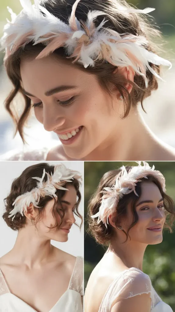 Feathered Pixie Wedding Look