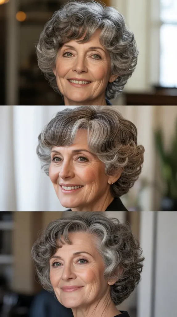 Curly Wedge with Feathered Layers