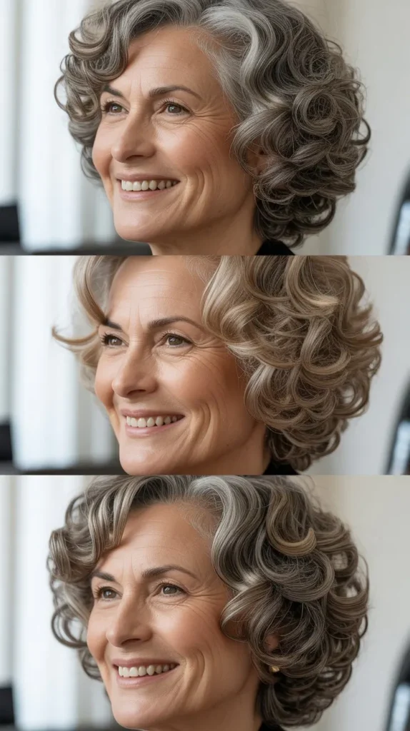 Curly Wedge with Rounded Shape