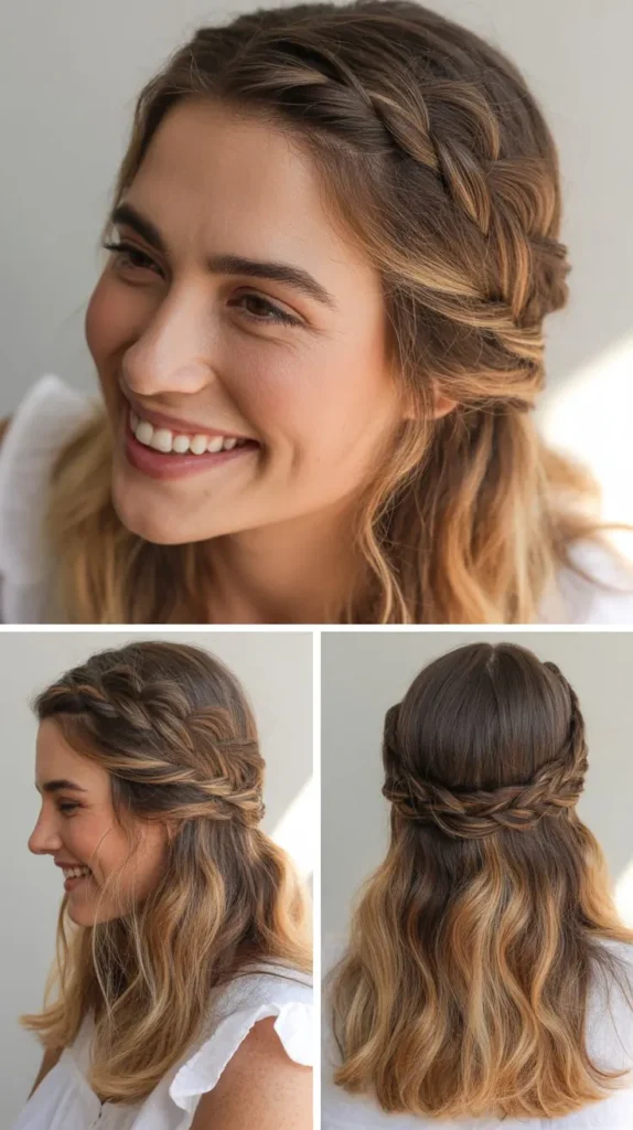 Loose Braided Half-Up