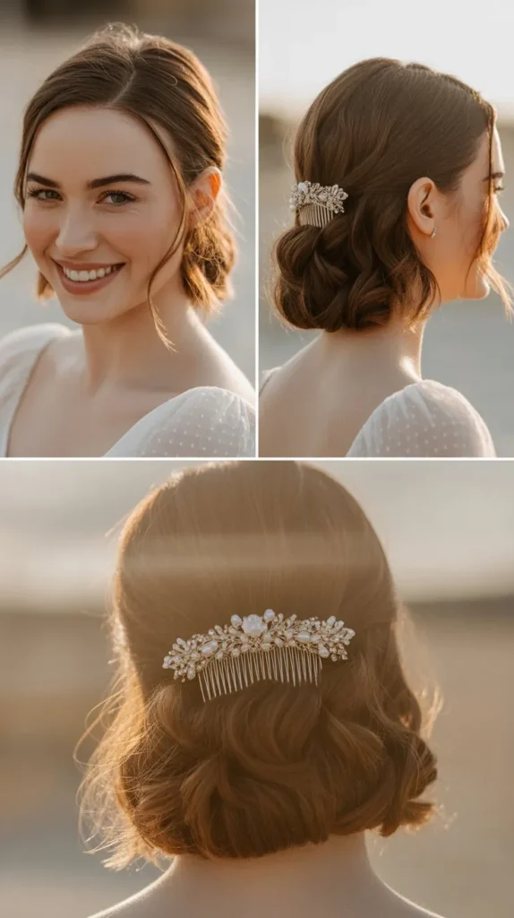 Jeweled Comb Half-Up