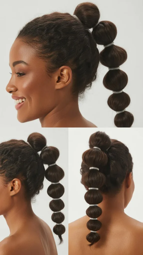 Bubble Ponytail Updo