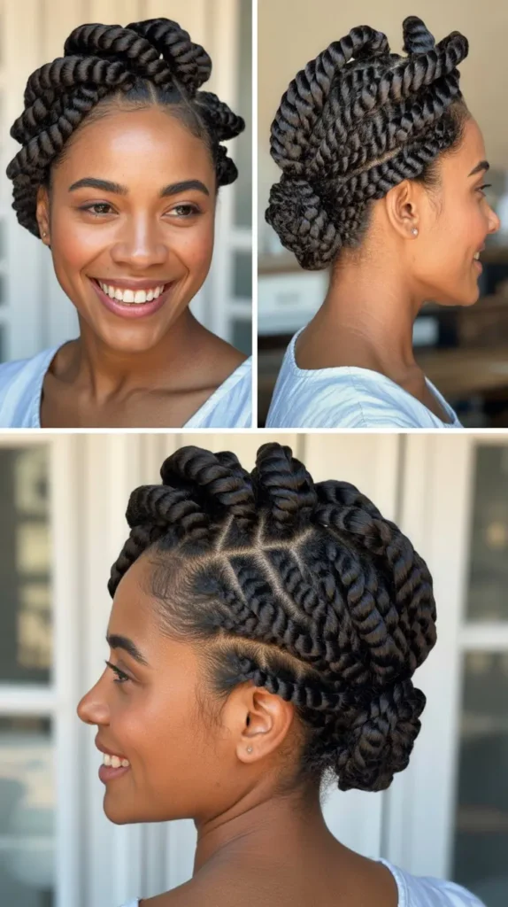  Flat Twist Updo