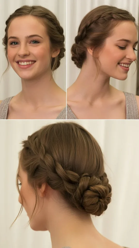  Low Braided Bun