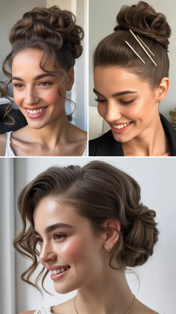 Pinned Curl Updo
