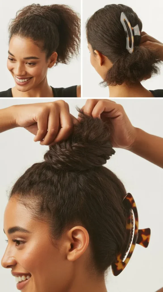 The Claw Clip Knotted Bun