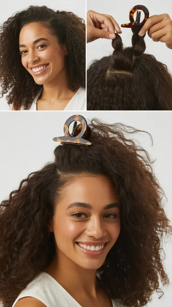 The Claw Clip Cascading Twist