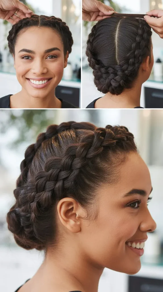 The Dutch Braid Updo