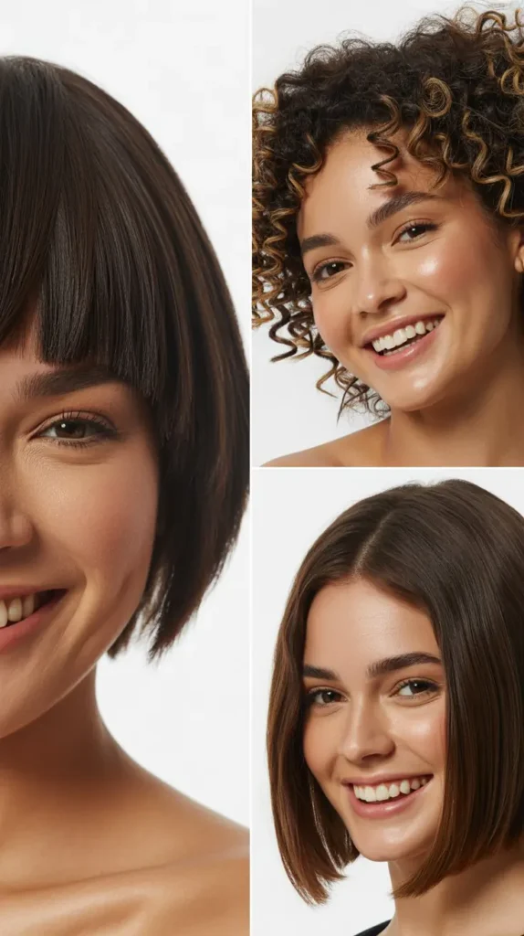 Angled Bob with Blunt Ends