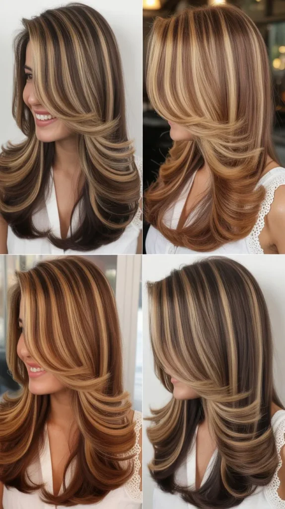 Long Wedge with Highlights and Lowlights