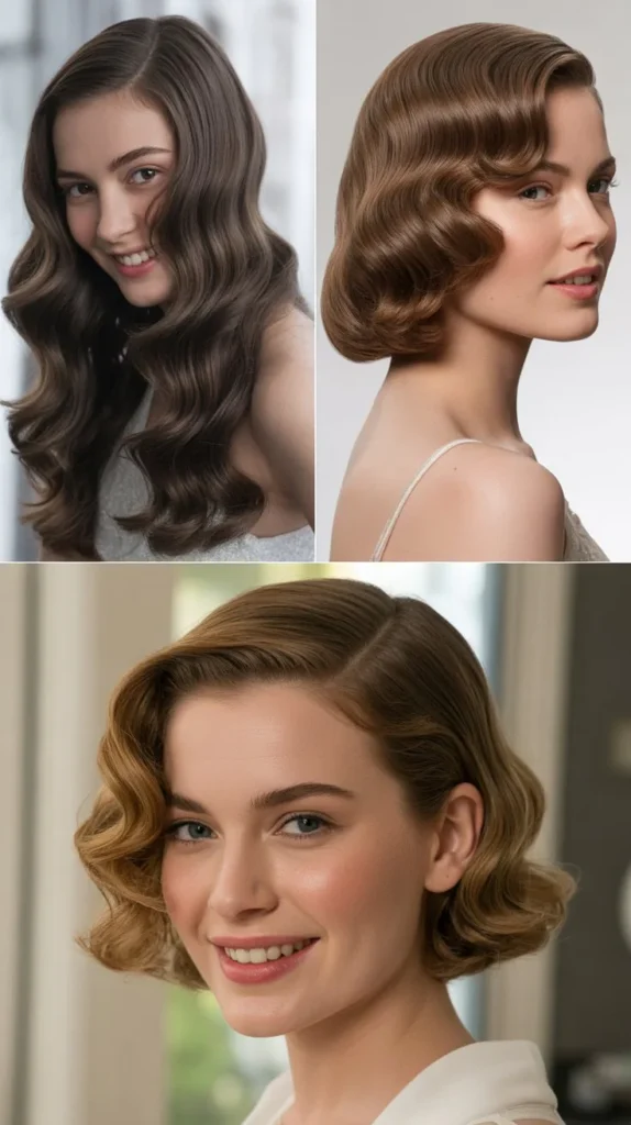 Elegant Hollywood Waves