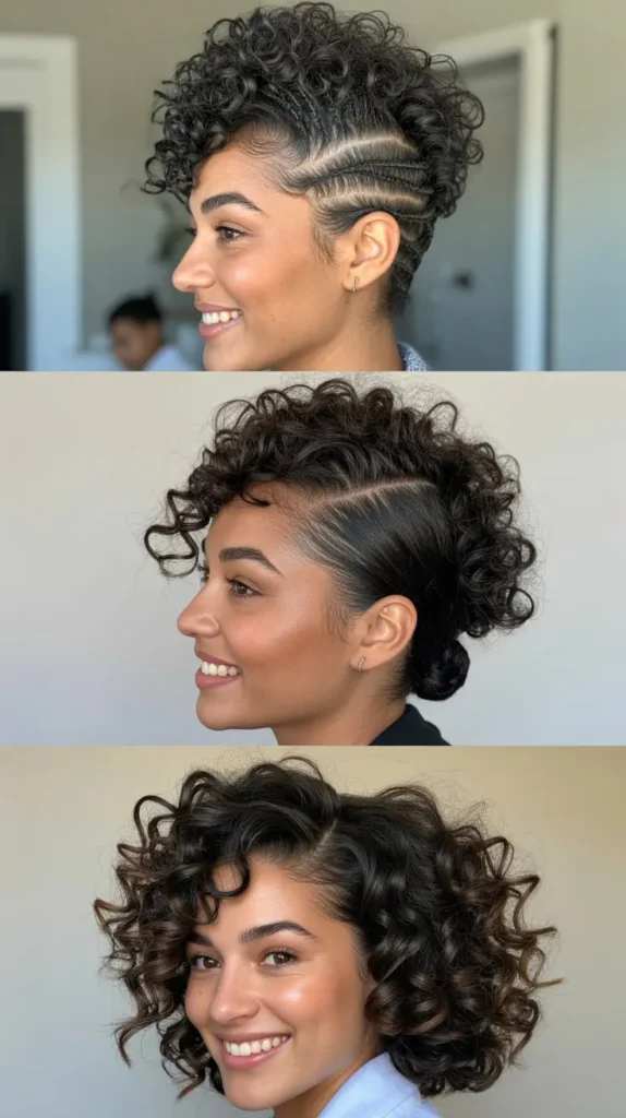 Faux Hawk Curls