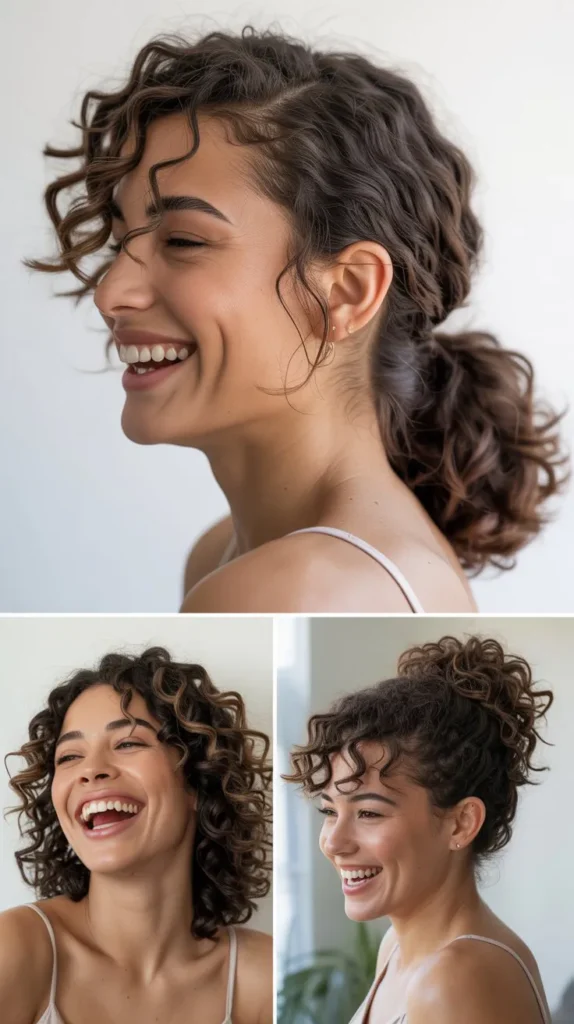 Curly Side Ponytail