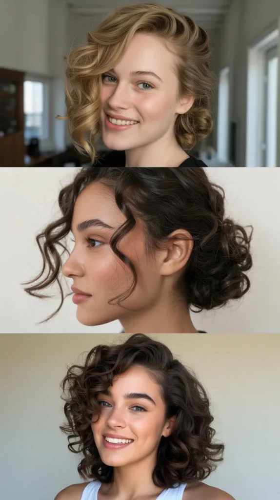 Side-Swept Curls